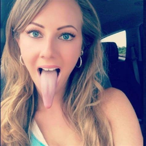 long tongue tease nude