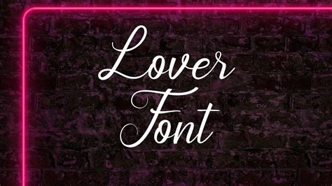 lover font nude