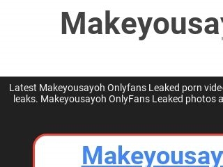 makeyousayoh onlyfans nude nude