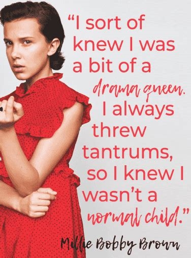 millie bobby brown quotes nude