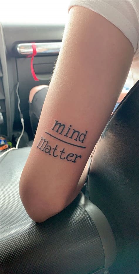 mind over matter tattoo nude