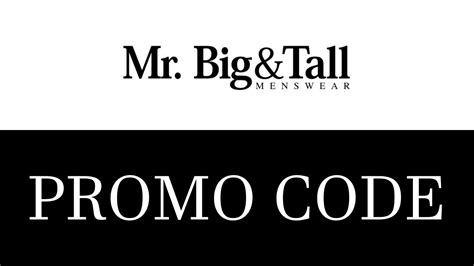 mr big and tall discount code nude