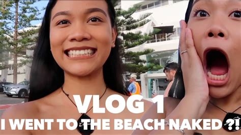 naked beach vlog nude
