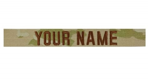 name tape army nude