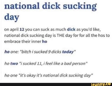 national suck dick day nude