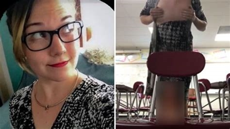 naughty substitute teacher uses dildo chair in classroom nude