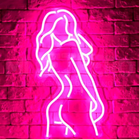 neon led logo nude