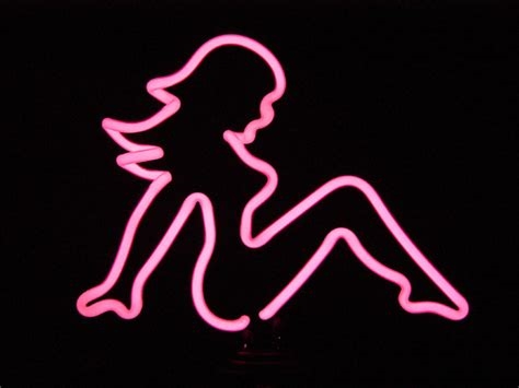 neon light logo nude