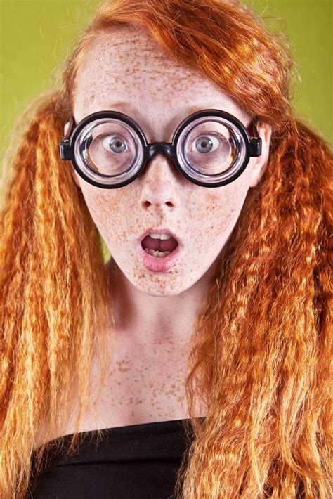 nerdy ginger nude
