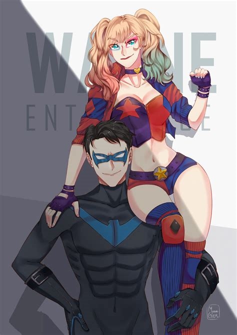 nightwing and harley quinn porn nude