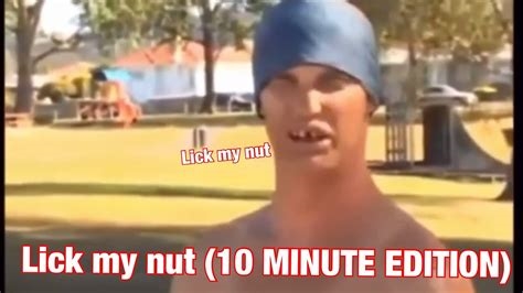 nut licking nude