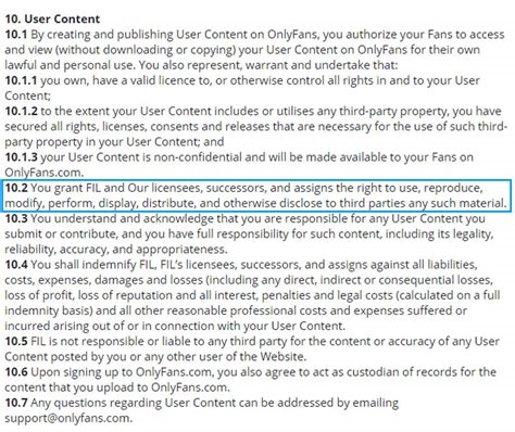 onlyfans creator terms and conditions nude