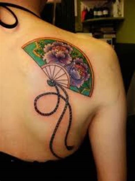 oriental fan tattoo nude