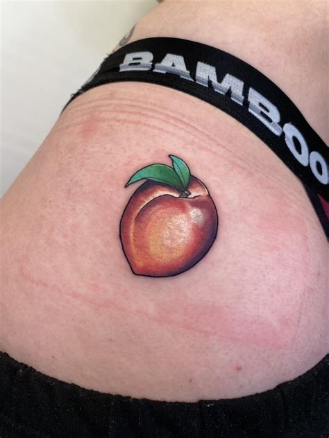 peach bum tattoo nude