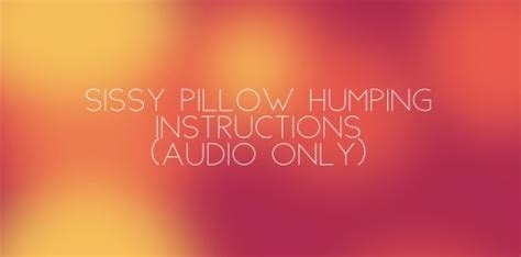 pillow humping instructions nude