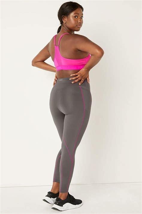 pink victoria secret yoga leggings nude