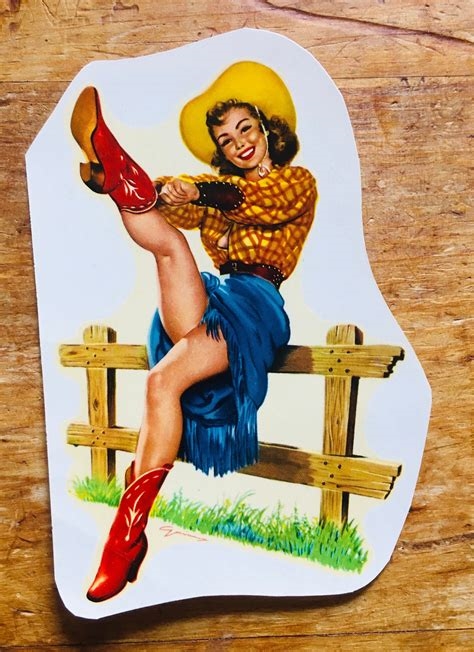 pinup cowgirl nude