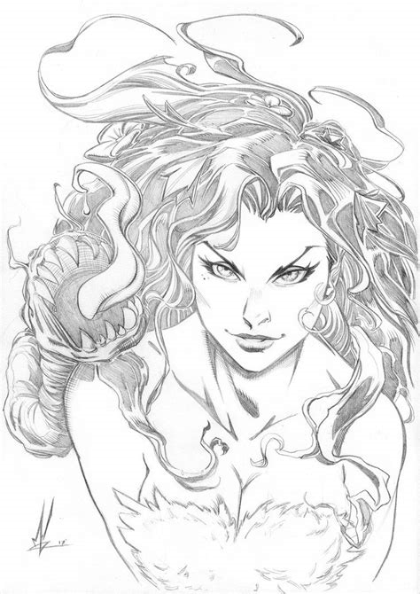 poison ivy drawing nude