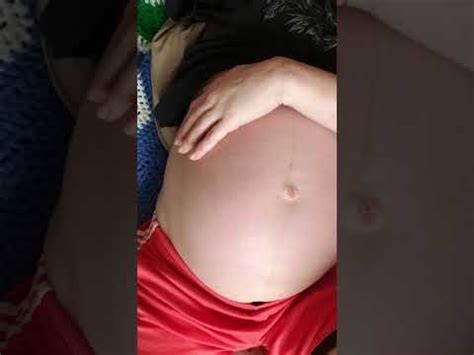 pregnant belly moving porn nude