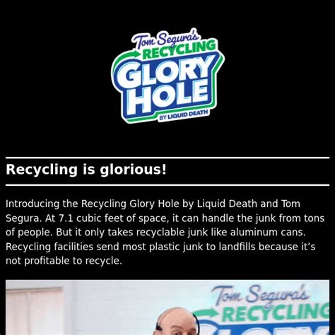 recycling glory hole nude