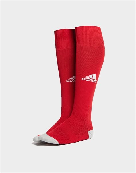 red adidas soccer socks nude