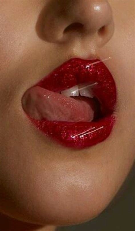 red lipstick milf nude