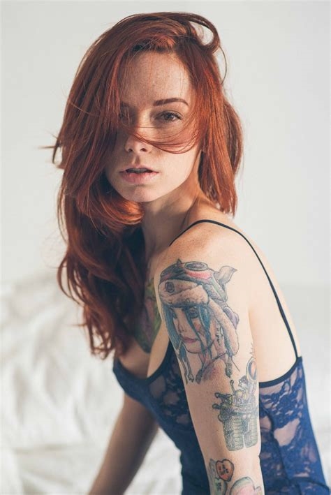 redhead tattooed nude