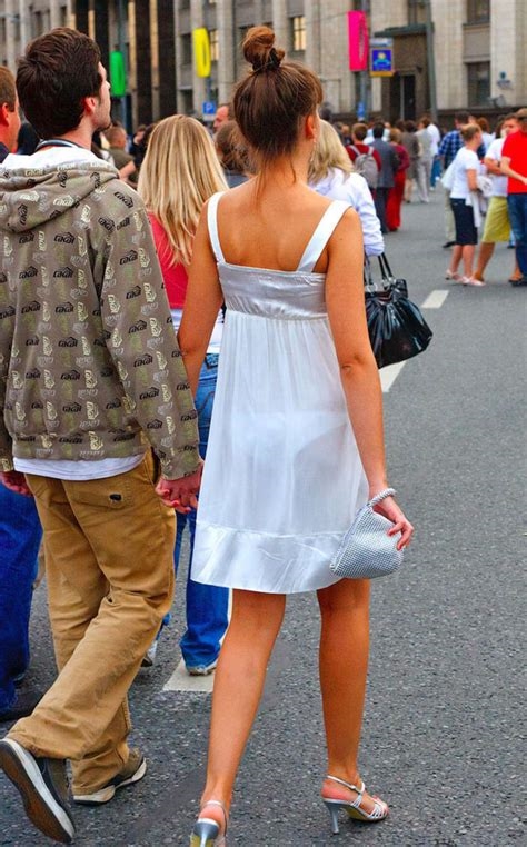 see through dress candid nude