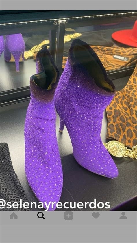 selena purple boots nude