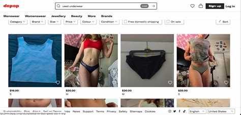 selling used underwear on depop nude