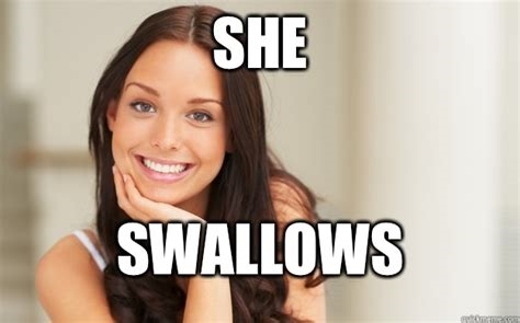 she swallows it all nude
