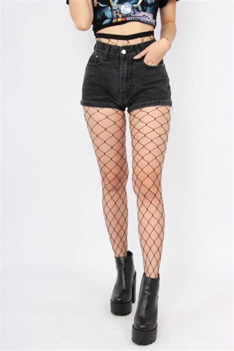 shorts with fishnets nude