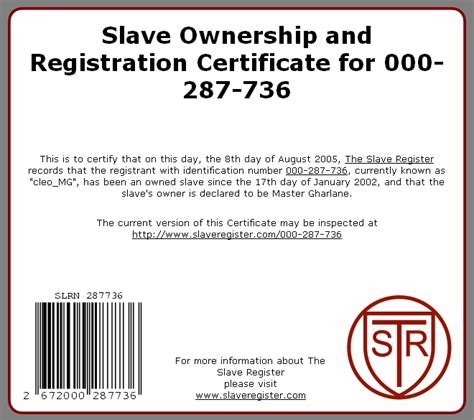 slave registration bdsm nude