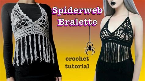 spider web top crochet nude