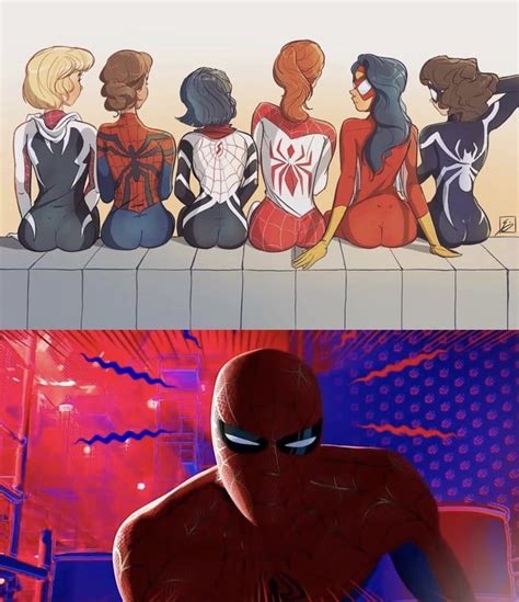 spiderman into the spiderverse rule 34 nude