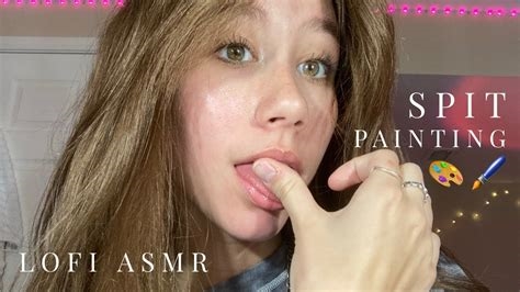 spit painting asmr nude