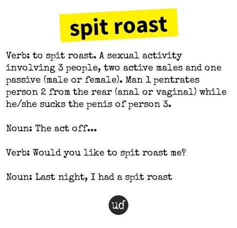 spit roast urban dictionary nude