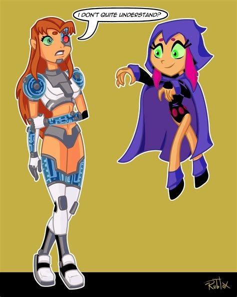 starfire and raven sexy nude