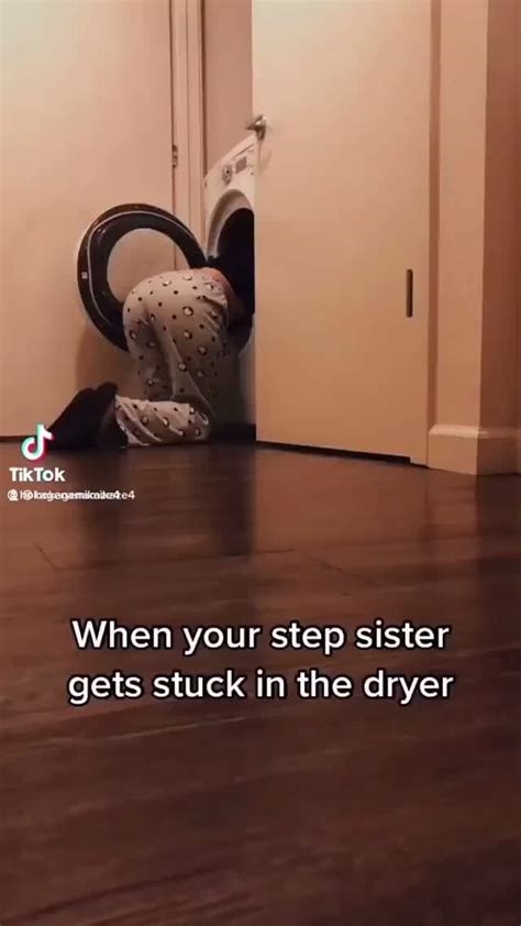 step sis stuck in dryer nude