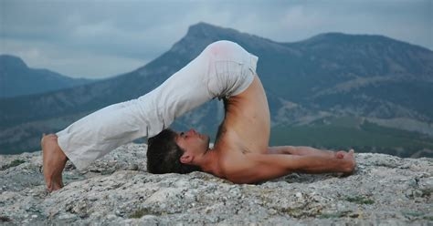 stretching for autofellatio nude