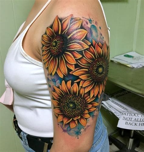 sunflower tattoo chicago nude