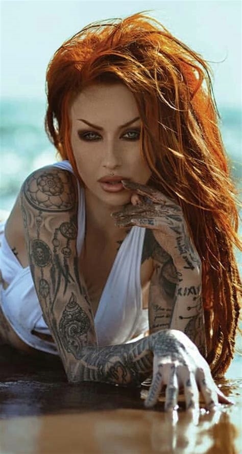 tattoed redhead nude