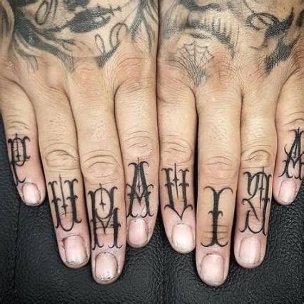 tattoo finger letters nude