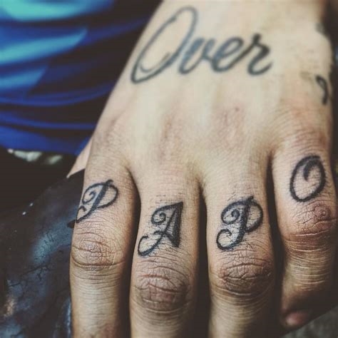 tattoo finger letters nude