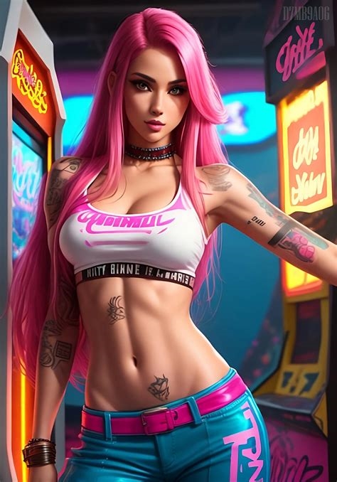 tattooed gamer girl nude