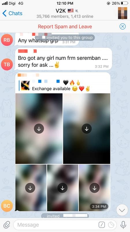 telegram chat porno nude