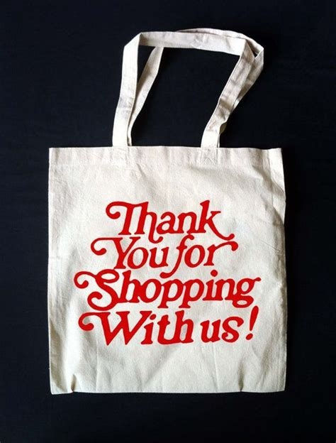 thank you for shopping bag nude