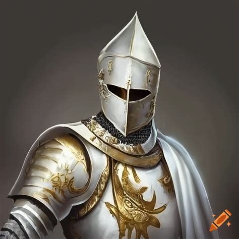 the knight in white satin armor nude