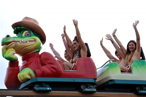 tits come out on roller coaster nude