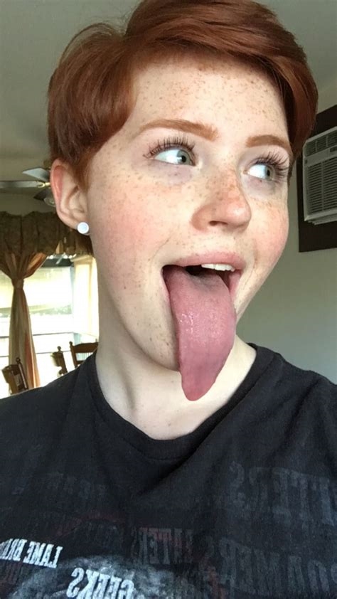 tongue selfie nude